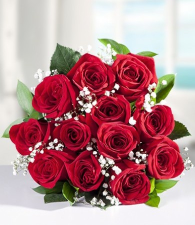 One Dozen Colombian Red Roses